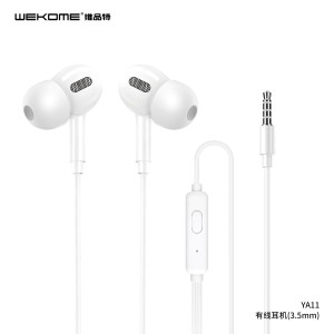 YA11 tilted in ear headphones - 3.5mm