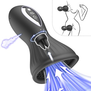 Charging rotating suction breast massager for women's chest enlargement device