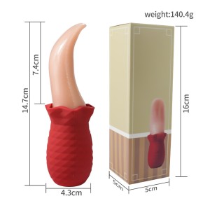 Charging simulation tongue and tongue licking masturbator, female swinging vibration jump egg