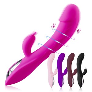 Charging simulation double vibration G-point vibrator for women's massage and masturbation vibrator AV stick