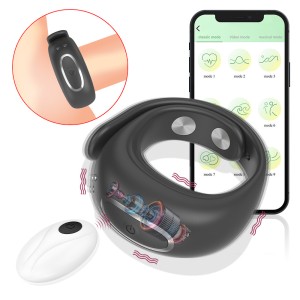 Charging APP remote control button strap with adjustable vibration delay locking ring