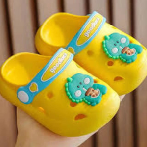 Yellow porous shoes