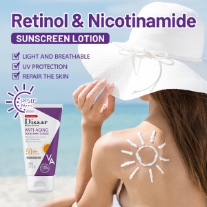 Retinol Niacinamide Anti Aging Sunscreen Milk (spf50 PA ++++) 80g